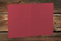 [16407172] Klappkarten 148/297x210 mm (A5) hochdoppelt Rosso gerippt 220 g/qm